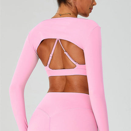 The Ember Sports Bra Crop Top Leggings 3-Piece Set