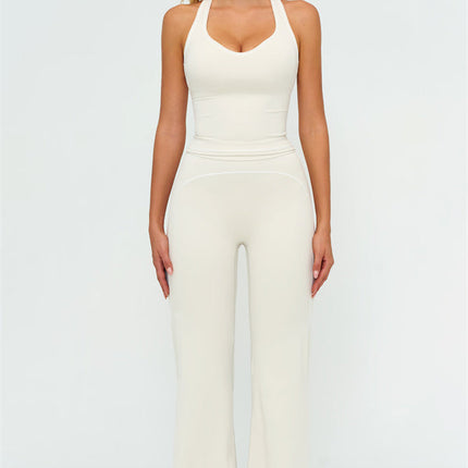The Amara Crop Top Flared Leggings 2-Piece Set