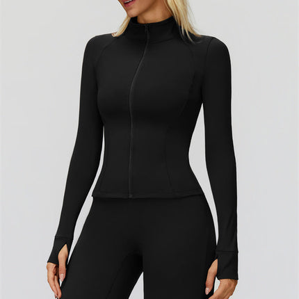The FemmeFit Zip Jacket Straight Leg Pants 2-Piece Set