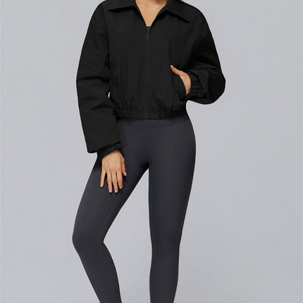The Elle Form Crop Zip Jacket