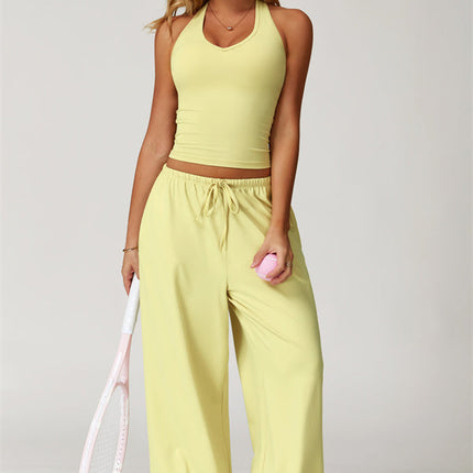 The Sprint Halter Tank Top Sweatpants 2-Piece Set