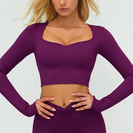 The Lushness Long Sleeve Crop top Shorts 2-Piece Set