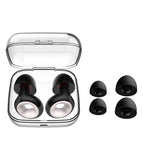 Black white 2pairs ear cap