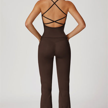 The Propel Crop Top Flared Leggings 2-Piece Set