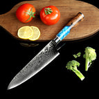 Blue handle with box