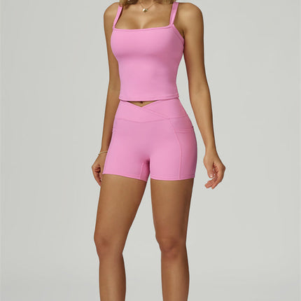 The Flourish Crop Tank Shorts 2-Piece Set