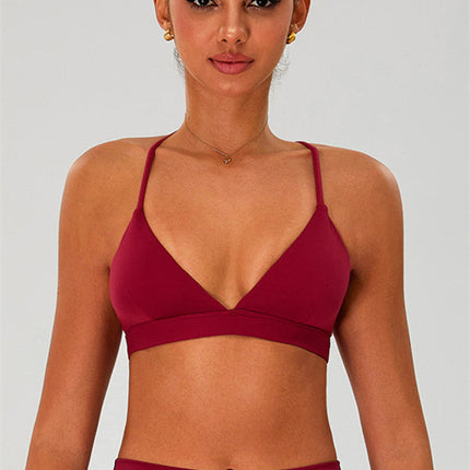 The Ember Sports Bra Crop Top Leggings 3-Piece Set