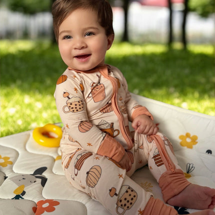 Pumpkin Spice (Convertible Zip Footies)