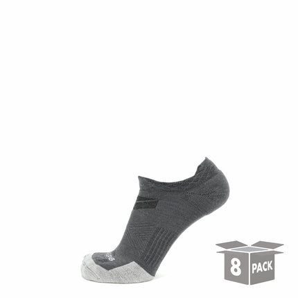 8 Pairs Basalt - Run No Show Runweight Merino Wool Sock
