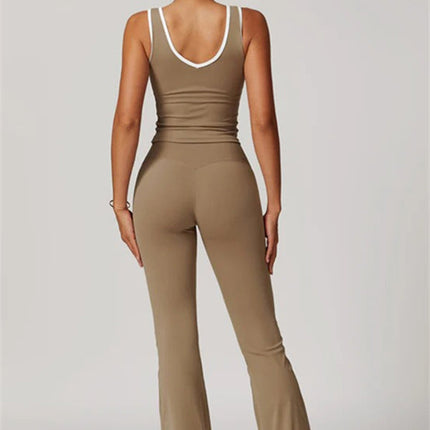 The Stamina Tank Top Flared Leggings 2-Piece Set