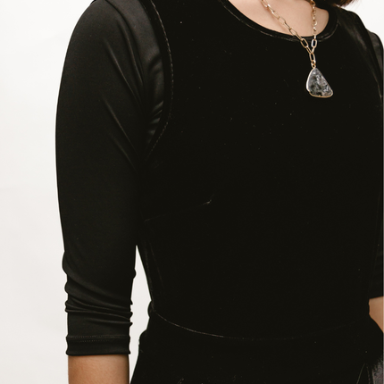 Elegant 3/4 Sleeve Halftee
