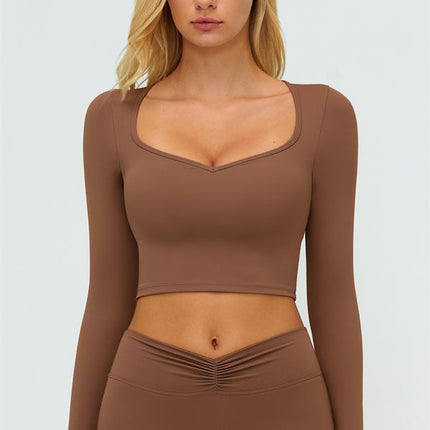 The Lushness Long Sleeve Crop top Leggings 2-Piece Set