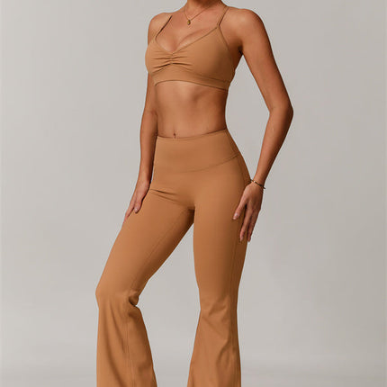 The Delicate Sports Bra Flared Leggings 2-Piece Set