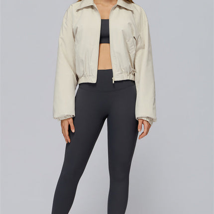 The Elle Form Crop Zip Jacket