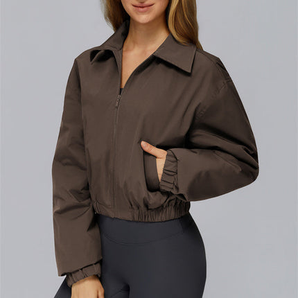 The Elle Form Crop Zip Jacket