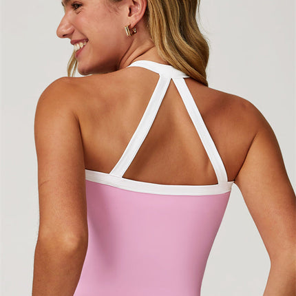 The Quest Cross Back Crop Top Shorts 2-Piece Set