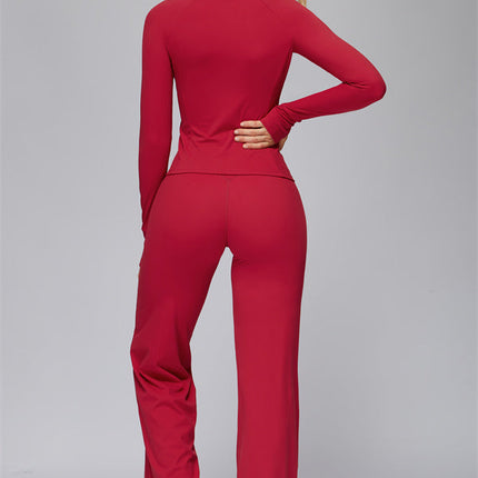 The FlexCore Pure Zip Jacket Flared Leggings 2-Piece Set