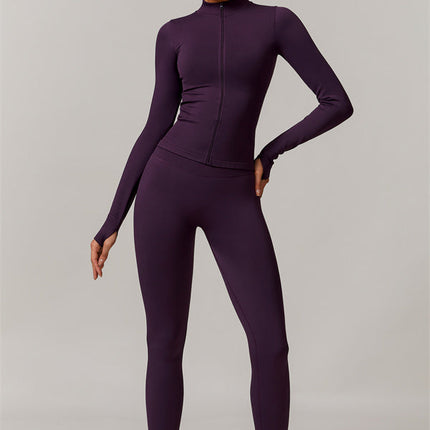 The Nova Luxe Jacket Sports Bra Leggings 3-Piece Set