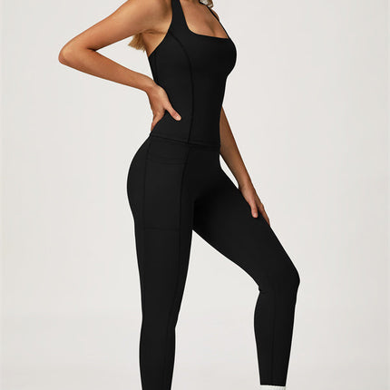 The Glacier Crop Tank Leggings 2-Piece Set