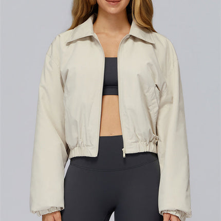 The Elle Form Crop Zip Jacket