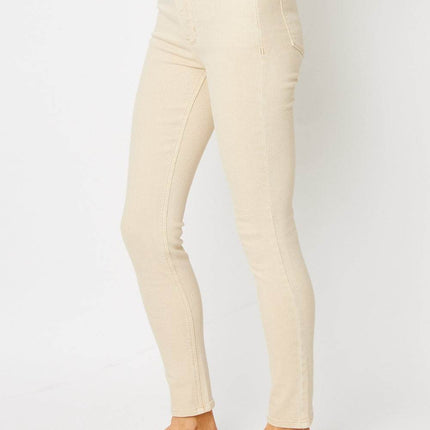 Judy Blue Full Size Garment Dyed Tummy Control Skinny Women Jeans