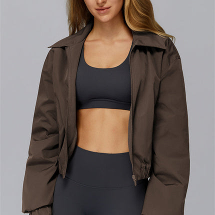 The Elle Form Crop Zip Jacket