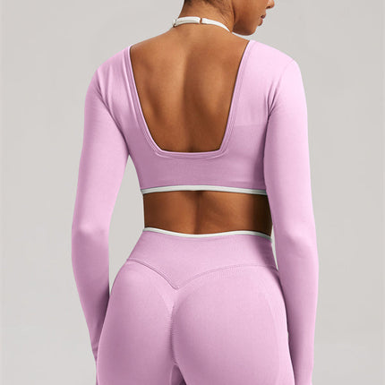 The Elevate Long Sleeve Crop top Leggings 2-Piece Set