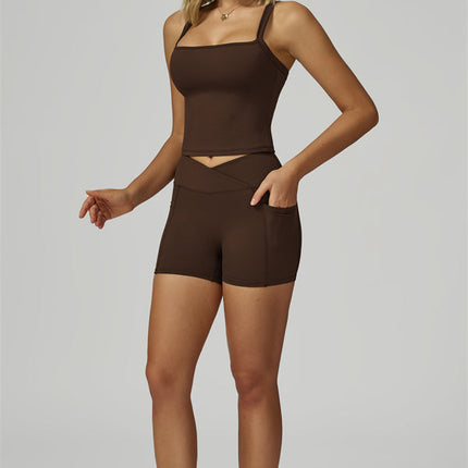 The Flourish Crop Tank Shorts 2-Piece Set