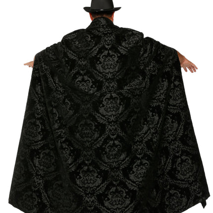 90110 Black Brocade Men's Cape