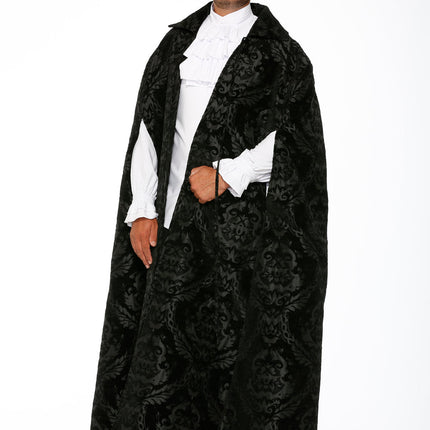 90110 Black Brocade Men's Cape