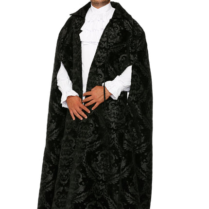 90110 Black Brocade Men's Cape