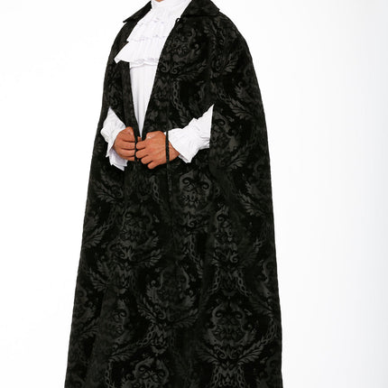 90110 Black Brocade Men's Cape