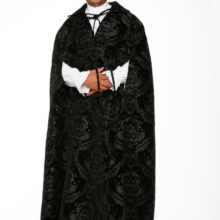 90110 Black Brocade Men's Cape
