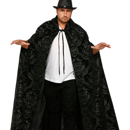 90110 Black Brocade Men's Cape