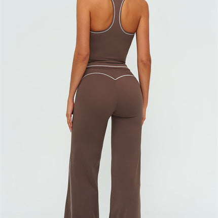The Amara Crop Top Flared Leggings 2-Piece Set