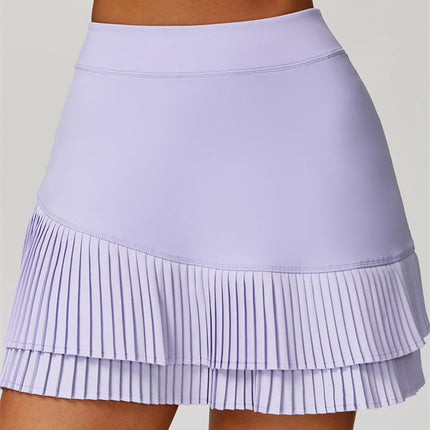 The Lavish Cut-out Crop Top Tennis Skirt 2-Piece Set