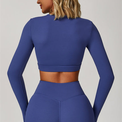 The Lavish Long Sleeve Cut-out Crop Top