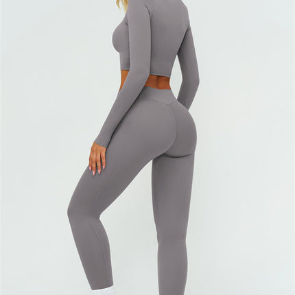 The Lushness Long Sleeve Crop top Leggings 2-Piece Set