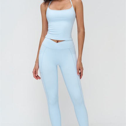 The BoldFit Crop Top Leggings 2-Piece Set