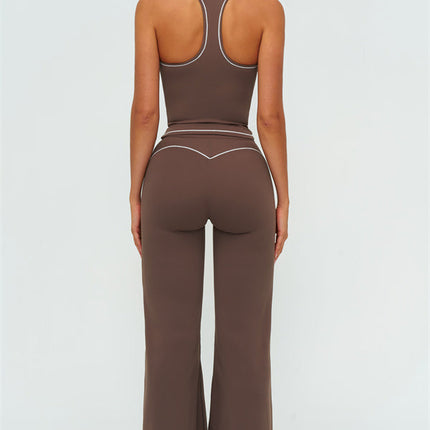 The Amara Crop Top Flared Leggings 2-Piece Set