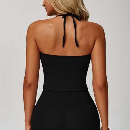 The Surge Halter Crop Top Shorts 2-Piece Set