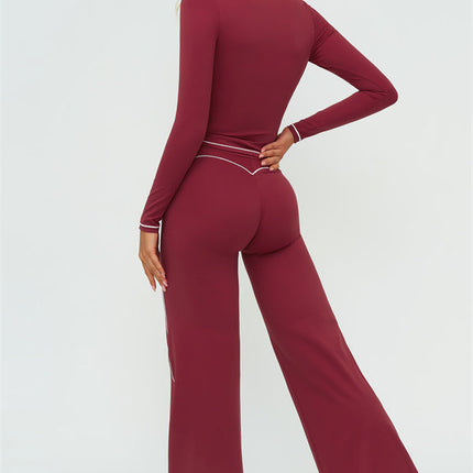 The Amara Long Sleeve T-shirt Flared Leggings 2-Piece Set