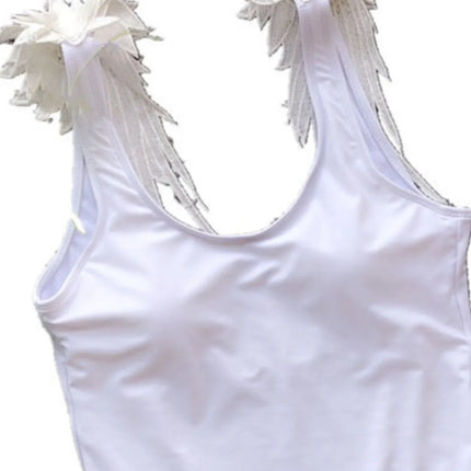 Backless Wide Strap Parent-Child Swimwear