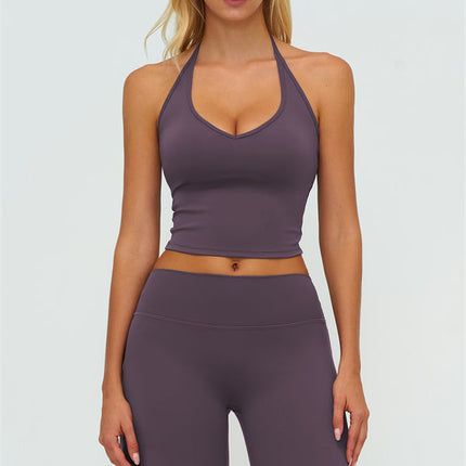 The Twirl Halter Tank Top New Straight Leg Pants 2-Piece Set