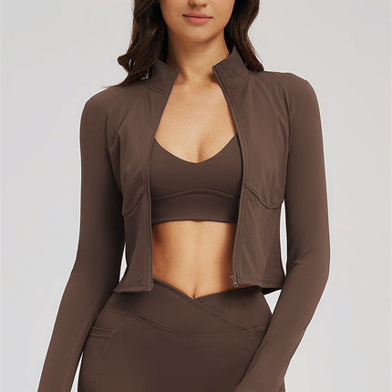 The Sizzle Zip Jacket Sports Bra Shorts 3-Piece Set