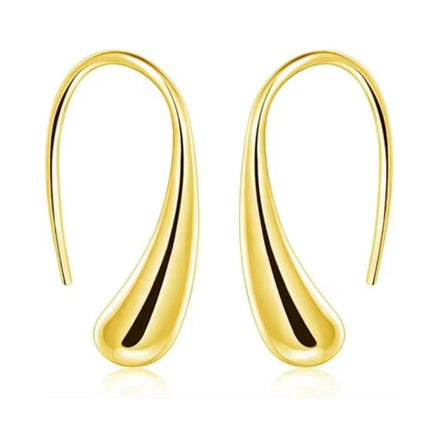 Isabella Eternal Drops Dainty Teardrop Dome Earrings