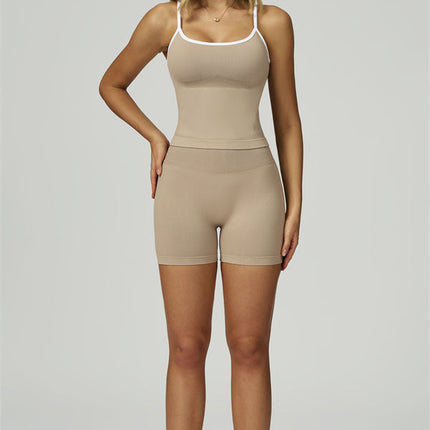 The Prime Line Crop Top Shorts 2-Piece Set