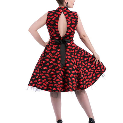 9625 Black Sweet Kisses Swing Dress