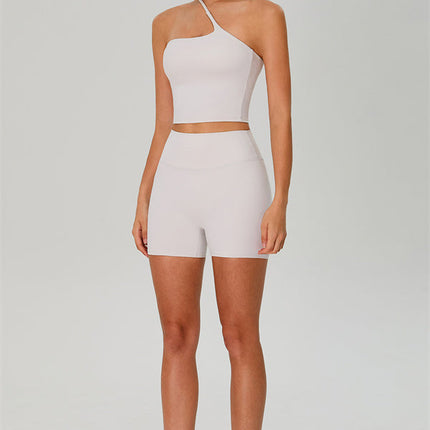 The Jewel One-Shoulder Crop Top Shorts 2-Piece Set