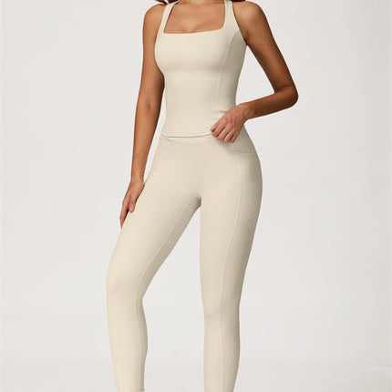 The Glacier Crop Tank Leggings 2-Piece Set
